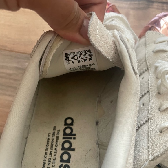 Adidas Originals Superstar 80s Rose Gold Metal Cap Sneakers - Picture 6 of 8